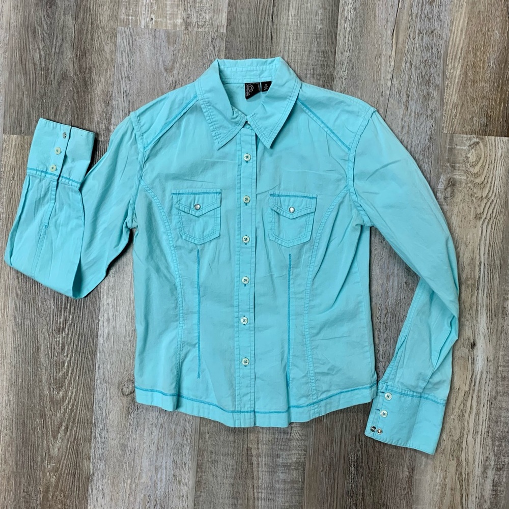 Bci Collared Button Up Top